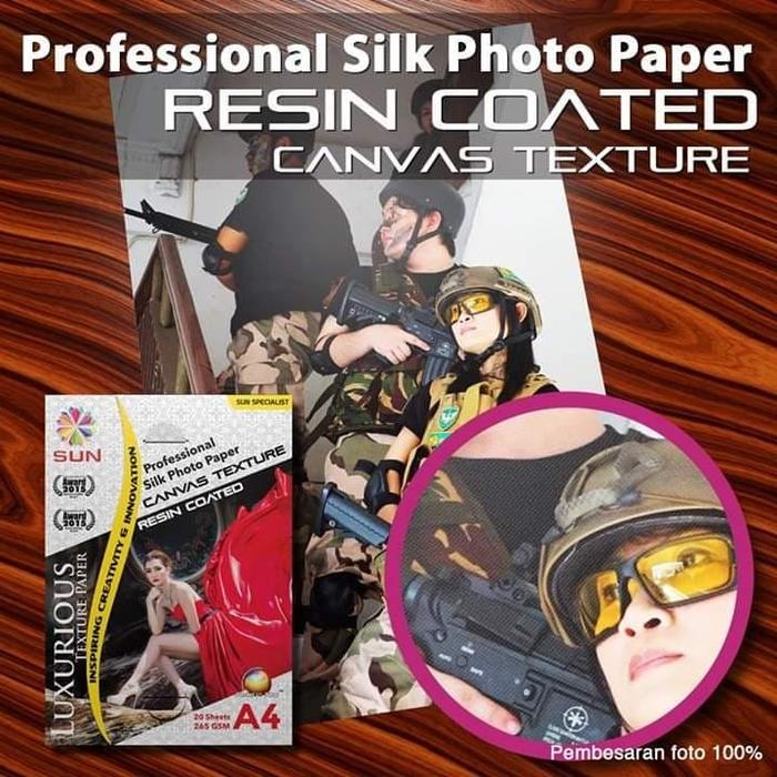 Gambar Kertas Foto - SUN Professional Silk / Glossy Photo Paper 265 gsm A6 - Silky Canvas, Surabaya dari Sun Indonesia undefined Tokopedia