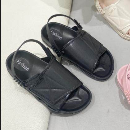 Gambar Sandal Wanita Slip On Casual & Trendy Sendal Pesta Wanita Flat Import - Black, Uk 37 dari ARR Store Indonesia undefined Tokopedia