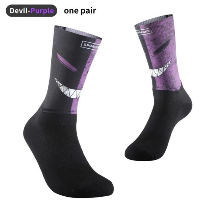 Gambar V55 Kaos Kaki AERO Press fit Sepeda Road Bike MTB SPORCKS - B UNGU dari Socksdistro undefined Tokopedia