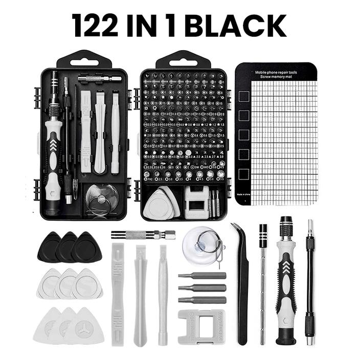 Gambar Obeng Set 122 ISKU In 1 Obeng Hp Laptop Komputer Alat Service Reparasi - 122 in 1 dari ToolsMe.ID undefined Tokopedia