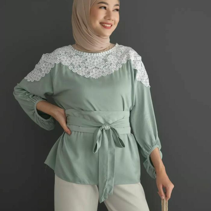 Gambar HIRZA LONGSLEEVE MYRUBYLICIOUS - MINT dari MYRUBYLICIOUS COLLECTIONS undefined Tokopedia