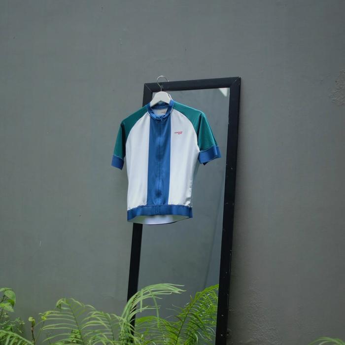 Gambar COMMON SPOT SHORT CYCLING JERSEY - BLUE GREEN, M dari RIFGARAGE undefined Tokopedia