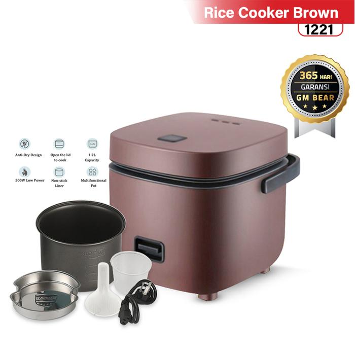 Gambar Smart Rice Cooker Mini 0.8L Green - Penanak Nasi Minimalis - Cokelat dari Perabotan_Rumah.co.id undefined Tokopedia