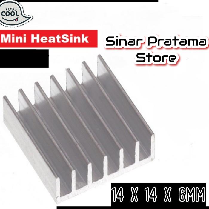 Gambar heatsink pendingin aluminium vga komputer motherboard ic vrm mosfet - 14x14x6mm dari Sinar Pratama Store 11 undefined Tokopedia