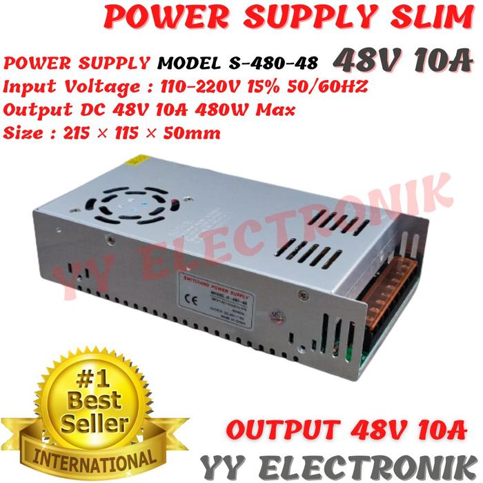 Gambar POWER SUPPLY Switching Power fan 48V - 5A 10A 20A 30A 40A - 48V - 500 10.4A dari YYElectronik undefined 2 Tokopedia