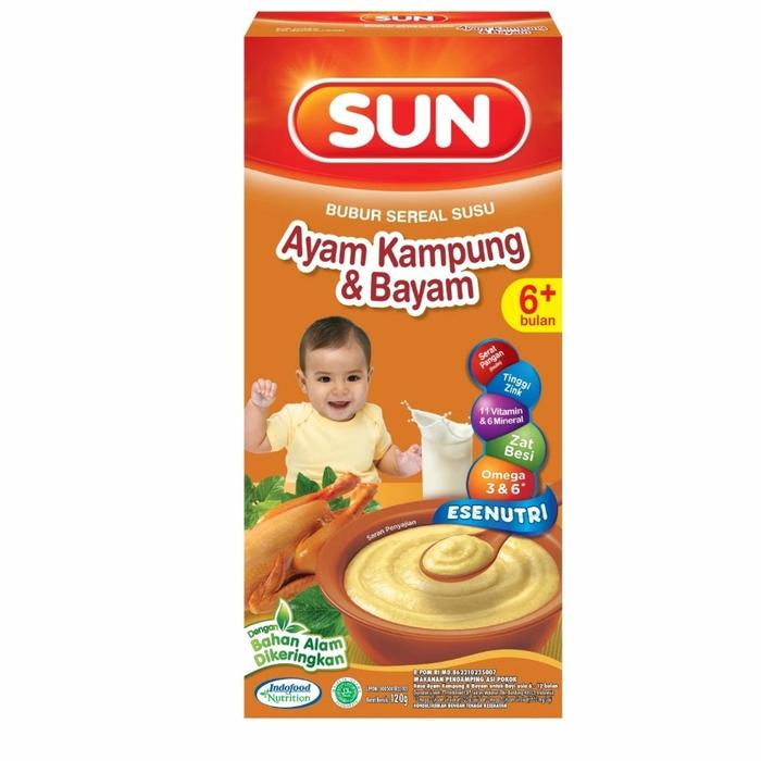 Gambar sun sereal susu ayam kampung dan bayam 120gr dari adhisun undefined Tokopedia