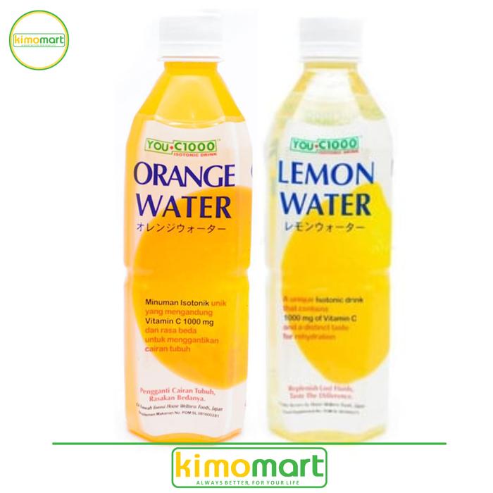 Gambar 2 Botol YOU C C1000 UC100 Lemon dan Orange Water - 500 ml dari KIMOMART.ID undefined Tokopedia