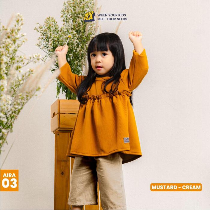 Gambar baju setelan anak anak perempuan stelan cewek AIRA baby set original - AIRA 03, M dari tokolaris1000 undefined Tokopedia