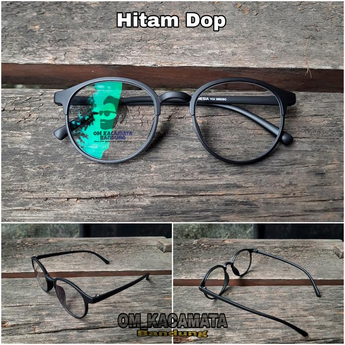 Gambar KACAMATA BULAT ANTI RADIASI UV SUPERSIN UNISEX LENSA NORMAL/MINUS/PLUS - Hitam Dop, Supersin dari OM KACAMATA undefined 5 Tokopedia