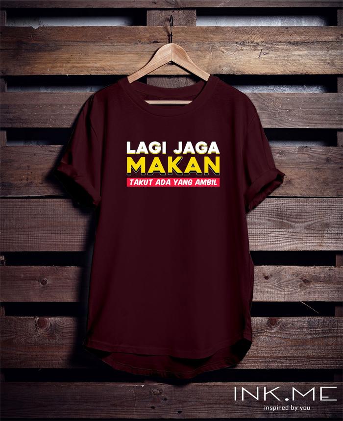 Gambar KAOS NEX CARLOS - LAGI JAGA MAKAN TAKUT ADA YANG AMBIL TSHIRT - Maroon, M dari Inkmee undefined Tokopedia