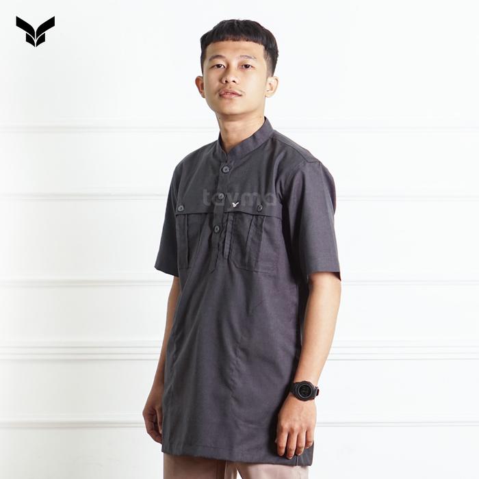 Gambar Baju Koko, Koko Kurta, Baju Tactical, Baju Seragam Kerja, Baju Outdoor - Charcoal, XL dari Tayma Official undefined Tokopedia