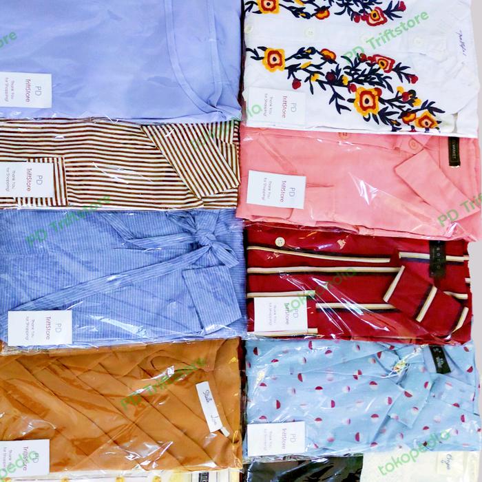 Gambar Paket Baju Atasan Second (Random/Isi bisa di request) isi 5 pcs. - L, Khusus Jkt&Swt dari PD Triftstore undefined Tokopedia