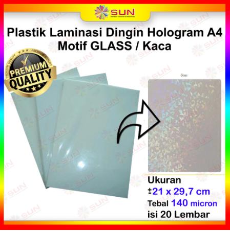 Gambar Plastik Laminasi Dingin Hologram A4 (Pelindung Kertas Foto) - Mozaik Glass dari Sun Indonesia undefined Tokopedia