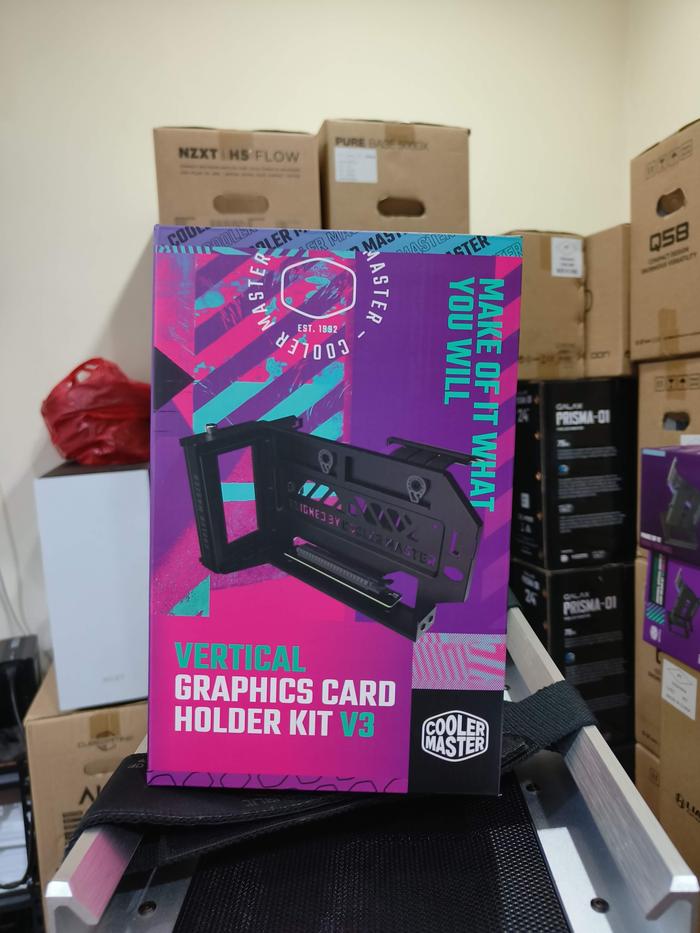 Gambar Coolermaster Universal Vertical GPU Riser Bracket V2 - Cooler Master - Bracket Gen4 V3 dari Jevon Holding Co by Wifiman undefined Tokopedia