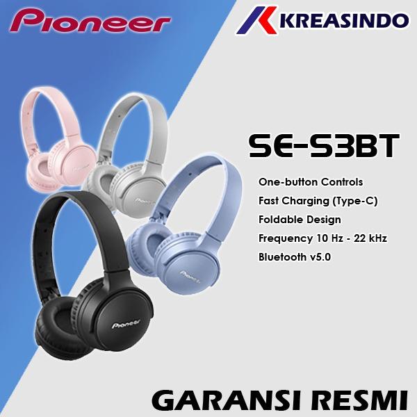 Gambar Pioneer SE-S3BT / SE S3BT Bluetooth Wireless Headphone Garansi Resmi - Merah Muda dari Kreasindo Online undefined Tokopedia
