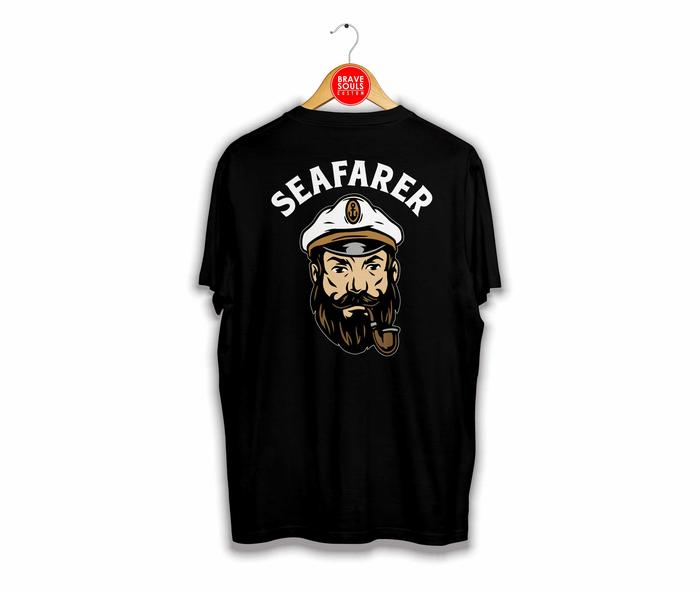 Gambar KAOS PELAUT SEAFARER - PENDEK, L dari Bravesouls Custom undefined Tokopedia