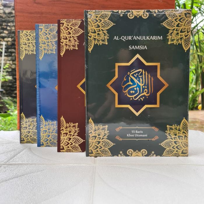 Jual Al Quran Kertas HVS Samsia Khat Ustmani 15 Baris Ukuran A4 - Kota