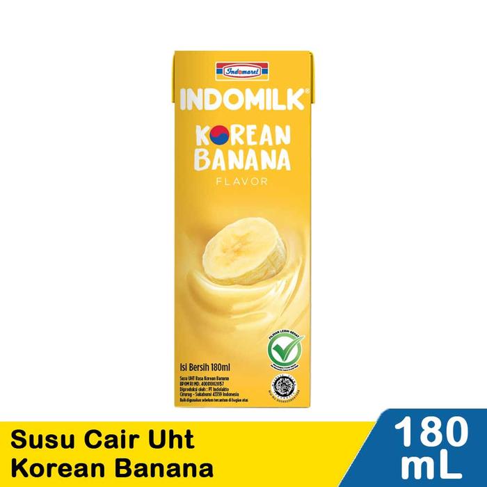 Gambar Indomilk Susu Cair UHT Banana 180 ml dari dgoodsstore undefined Tokopedia