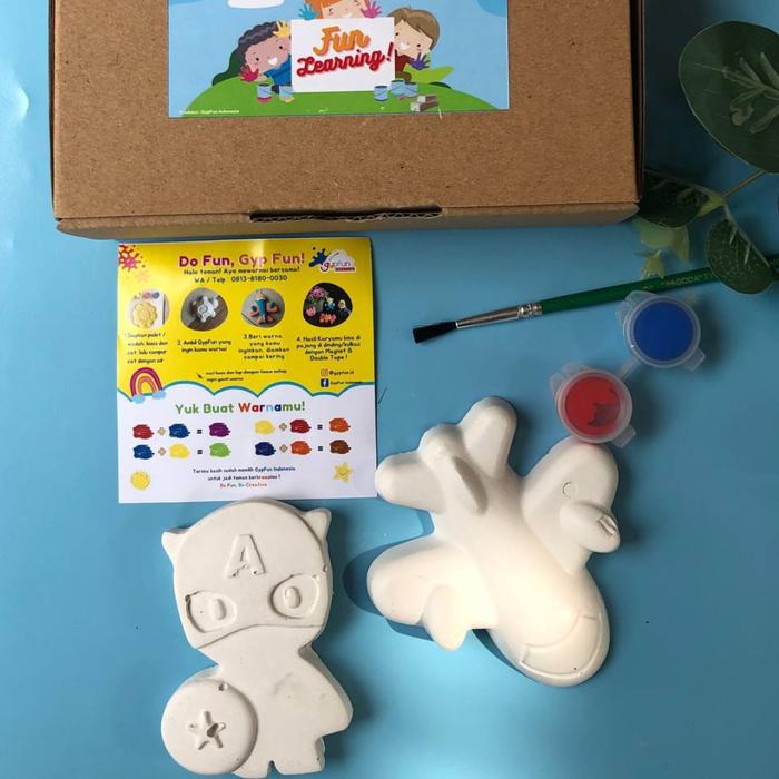 Gambar Mainan Anak Gypfun Patung Lukis Gypsum Paket Active Fun - Edukasi Toys - Ekonomis dari Star Kids &amp; Toys undefined Tokopedia