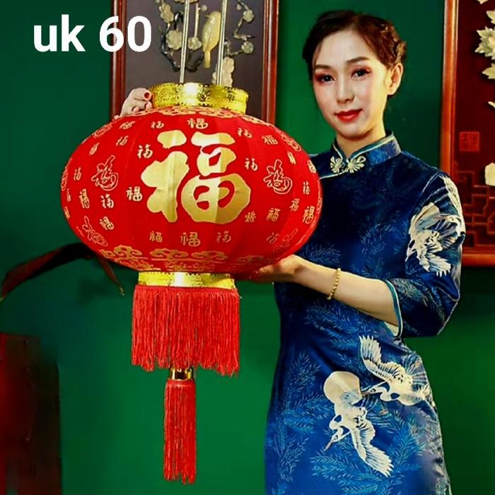 Gambar Lampion Kain Merah Beludru 100 Dekorasi Murah Lampion Hiasan Imlek - #60 LV-481 SPSG dari MadisonShop undefined Tokopedia