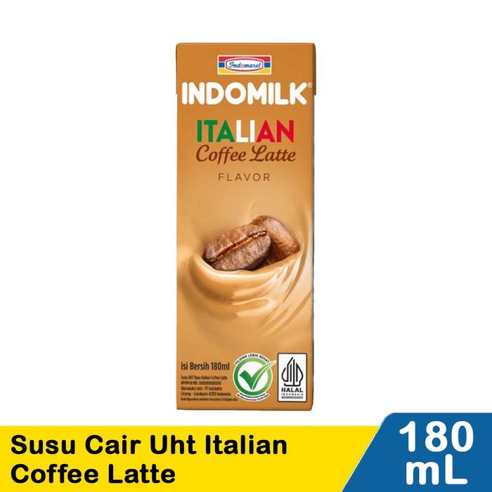 Gambar Indomilk Susu Cair UHT Italian Coffee Latte 180 ml dari dgoodsstore undefined Tokopedia
