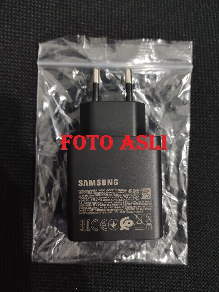 Gambar SAMSUNG 35W PD Power Adapter Duo USB-C + USB-A Super Fast Original - NON-PACK dari pastioriginalasli undefined Tokopedia