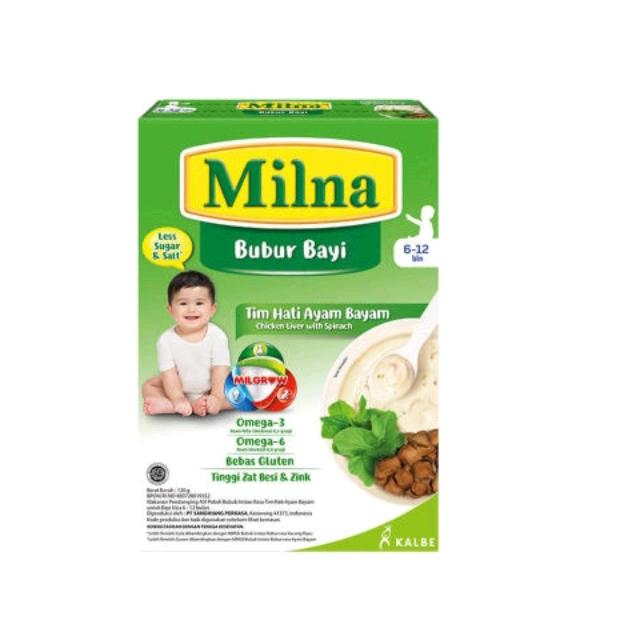 Gambar milna bubur regular 6+ tim hati ayam bayam 120gr dari Apotek Sindangsari farma undefined Tokopedia