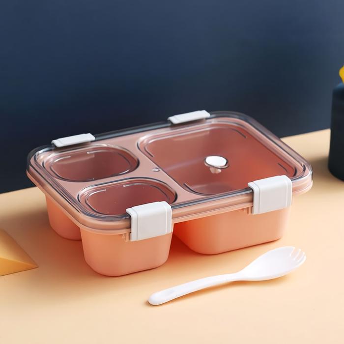 Gambar Lunch box kotak bekal Sekat BPA Free - 3 SEKAT PINK dari Indo Shop Jakarta undefined Tokopedia