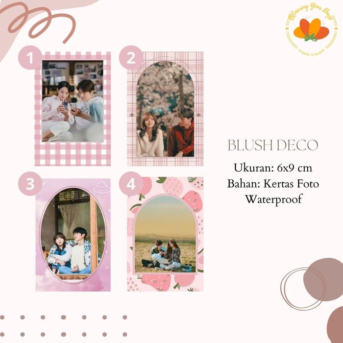 Gambar Bloomingyourdays Custom Cetak polaroid background deco aesthetic pros - Blush, 3 dari Blooming Your Days undefined Tokopedia