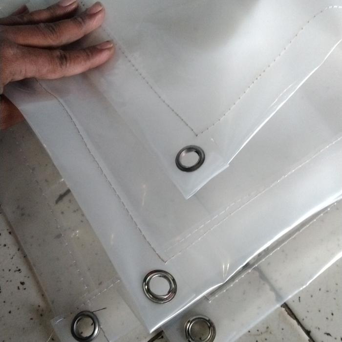 Gambar plastik bening transparan UV 200micron lebar 4m uk bebas/costum - costum dari Pusatnya terpal tenda dan kain undefined Tokopedia