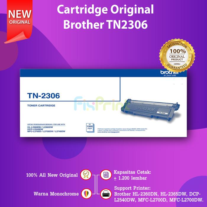 Gambar Brother TN-2356 2306 TN2356 TN2306 Toner Original DCP-L2540DW L2740DW - TN2306 Standard dari FixPrint Indonesia undefined Tokopedia