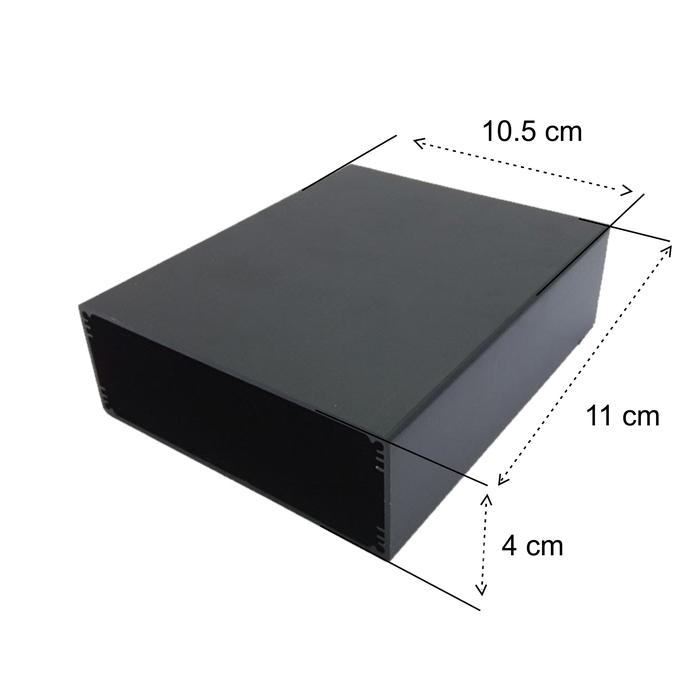 Gambar BOX HITAM POLOS BOX AMPLIFIER POLOS BOX MINI 4 SISI - Uk 11x10.5x4 dari Donkey Audio undefined Tokopedia