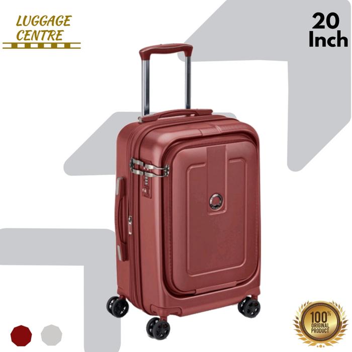 Gambar Koper Delsey New Grenelle 20 inch Cabin Laptop - Maroon dari Luggage Centre undefined Tokopedia
