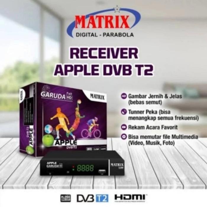 Gambar Set Top Box STB Matrix Apple Merah - GARUDA UNGU, STB+RCA dari Muzafir Store undefined Tokopedia