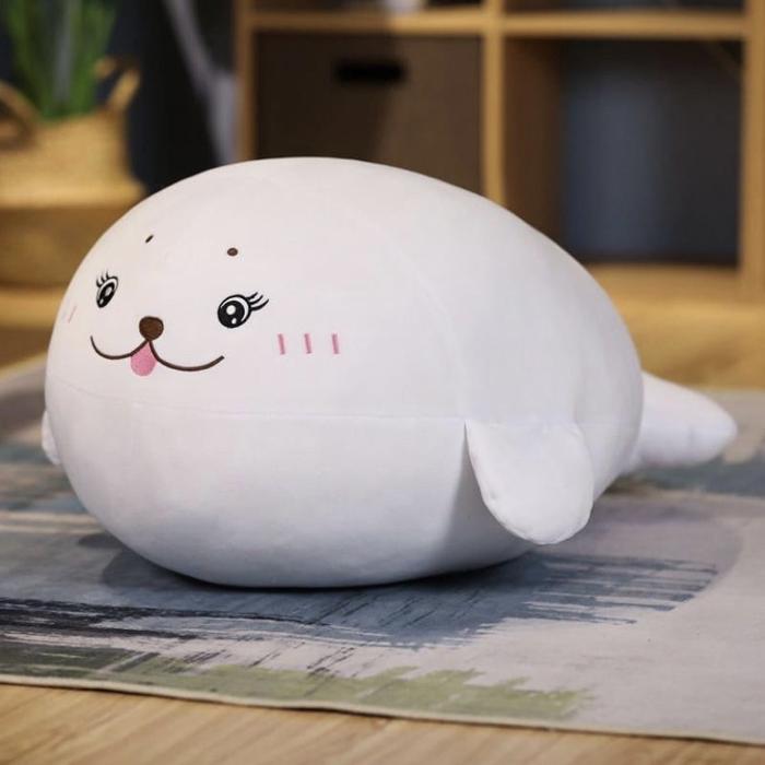 Gambar Boneka Bantal Anjing Laut Boneka Karakter Hewan Lucu dan Imut - Putih dari Febri Store03 undefined Tokopedia