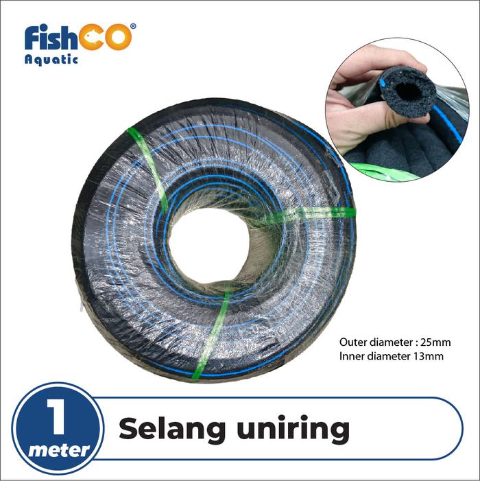Gambar FISHCO Selang Uniring/Aeration Tube/Selang gelembung aerator 25/13mm - 1 meter dari Fishco Aquatic undefined Tokopedia