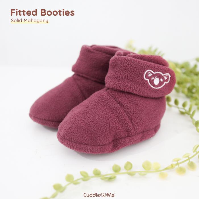 Gambar Sepatu Bayi Booties cuddleme - Solid Mahogany dari AwadaKids undefined Tokopedia