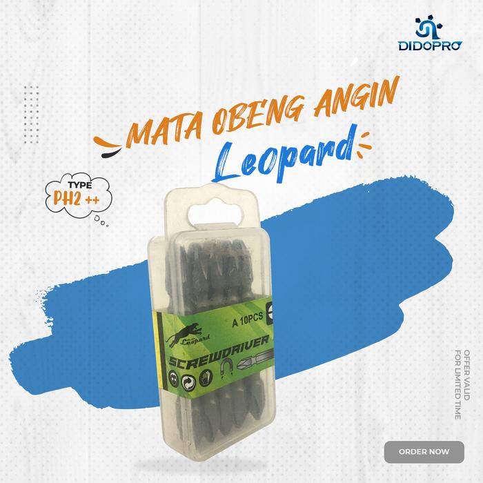 Gambar Mata Obeng Angin PH2 65 MM - LEOPARD dari Didopro undefined Tokopedia