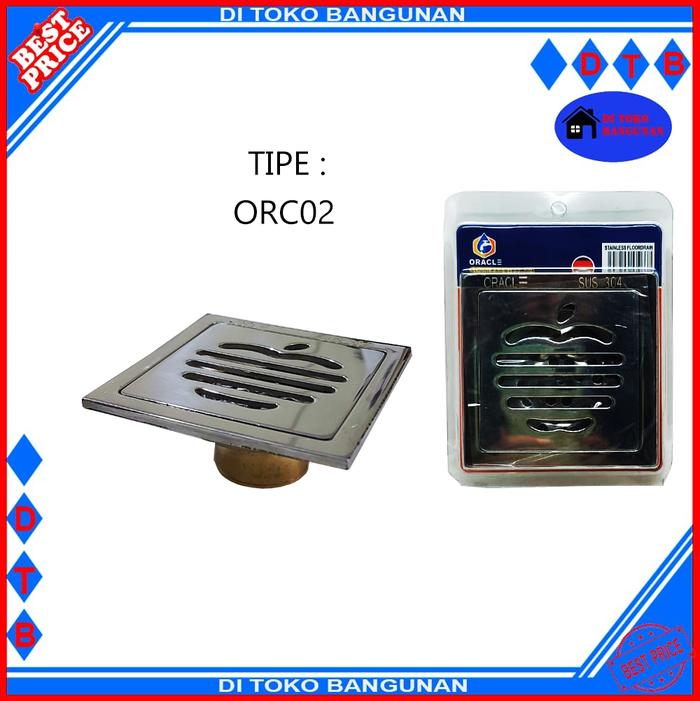 Gambar Saringan Kamar Mandi Oracle Stainless Steel Floor Drain Sus 304 - ORC02 dari Di Toko bangunan undefined Tokopedia