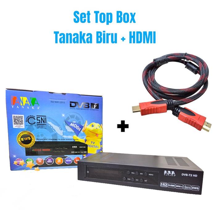 Gambar Set Top Box TV Digital STB Tanaka DVB-T2 BOX BIRU - Stb + Hdmi dari Jupaja999 undefined Tokopedia
