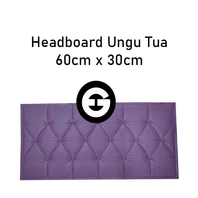 Gambar (COD) EG Wallpaper 3D Foam Headboard Ungu Tua 60cm x 30cm Stiker Dinding Busa Tebal 6mm Anti Air & Kedap Suara untuk Dekorasi Rumah - HB-Ungu60x30 dari Electronic Gallery undefined Tokopedia