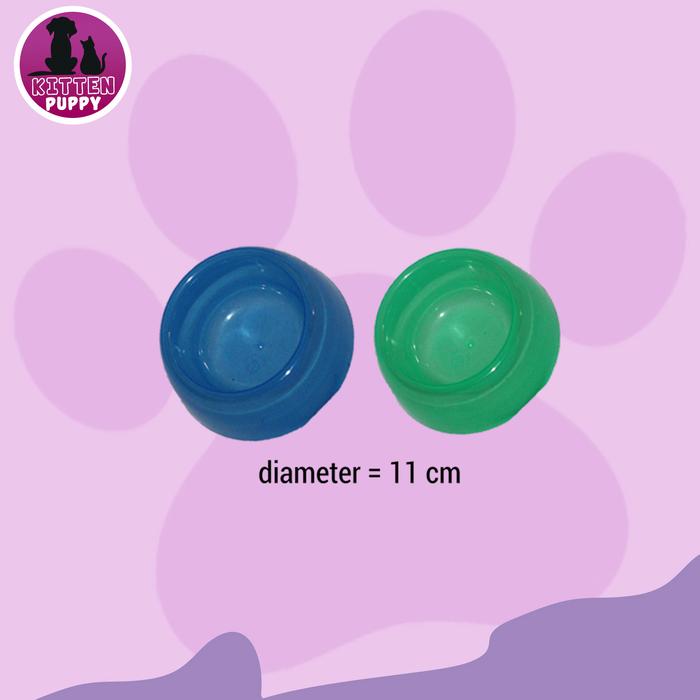 Gambar Tempat Makan Kucing / Anjing - Tempat Makan Plastik Kecil dari Kittenpuppy Petshop undefined Tokopedia