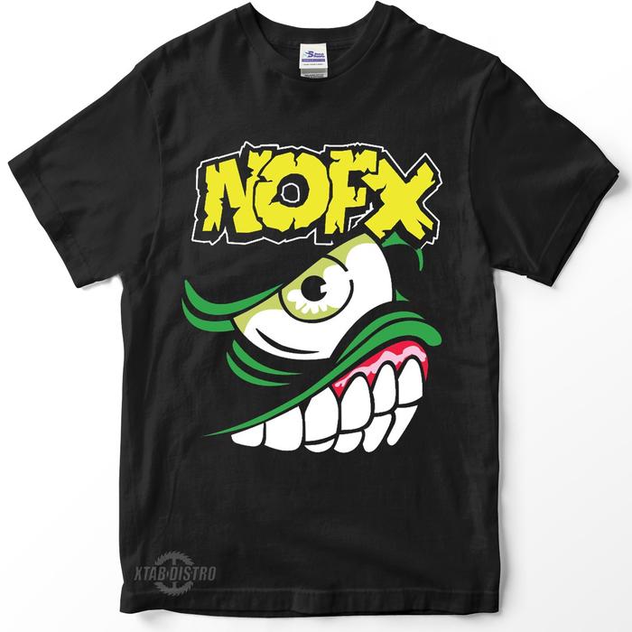 Gambar kaos NOFX Mons tour kaos band pop punk rock linoleum no fx - M dari Xtab distro new undefined Tokopedia