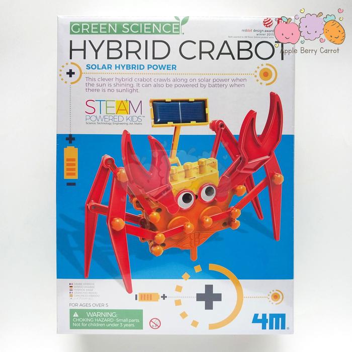 Gambar 4M Green Science HYBRID CRABOT solar hybrid power crab robot kepiting dari apple berry carrot undefined Tokopedia