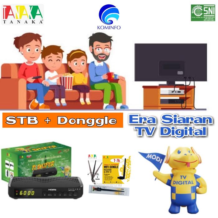 Gambar Set Top Box (STB) TANAKA SNIPER DVB-T2 Penangkap Siaran Tv Digital - STB + Dongle dari Younome@id undefined Tokopedia