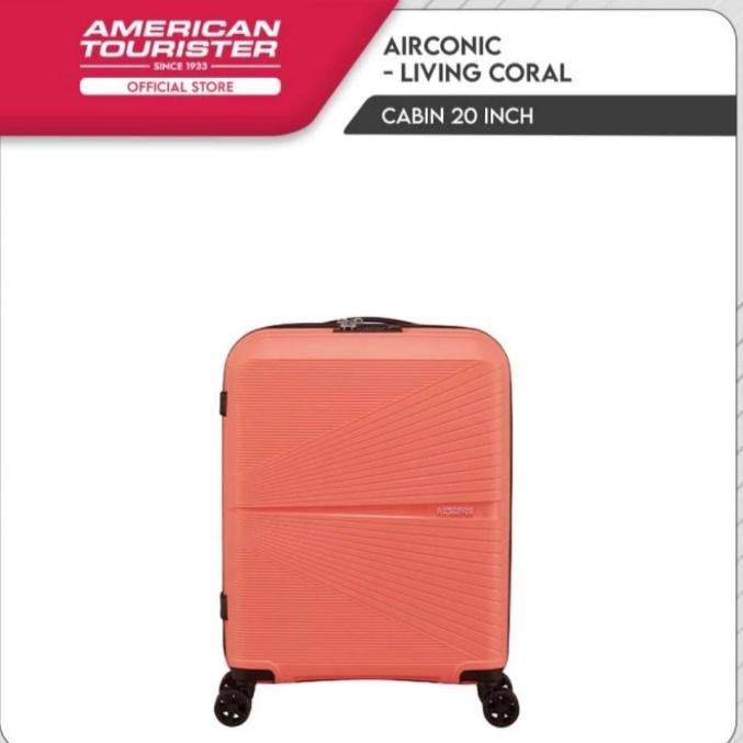 Gambar Koper American Tourister Airconic Spinner 55/20 inch Cabin teringan - Living coral dari all koper shop undefined Tokopedia