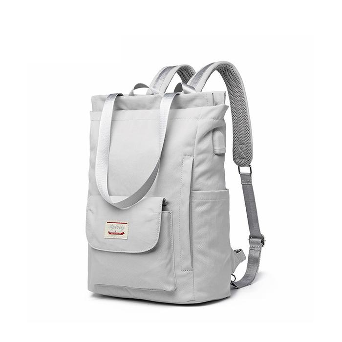 Gambar SmallAnt Ransel Wanita Tahan Air Ransel Laptop Bergaya 13 13.3 14 15.6 Inch Korea Fashion Oxford Kanvas USB College Tas Ransel Wanita untuk Wanita Sekolah - Krem dari SmallLee undefined Tokopedia