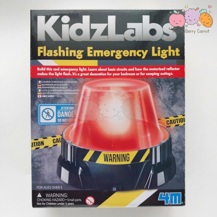 Gambar 4M KidzLabs FLASHING EMERGENCY LIGHT mainan edukasi kids lab lampu dari apple berry carrot undefined Tokopedia