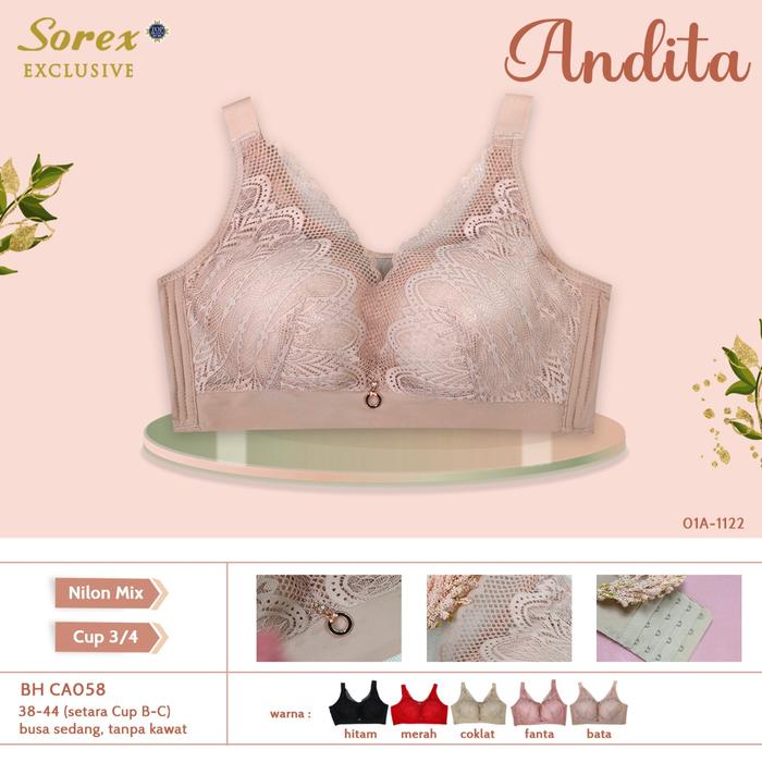 Gambar Bra bh sorex Exclusif penekan lemak busa sedang tanpa kawat kait empat - fanta, 44 dari zaalstoree undefined 3 Tokopedia