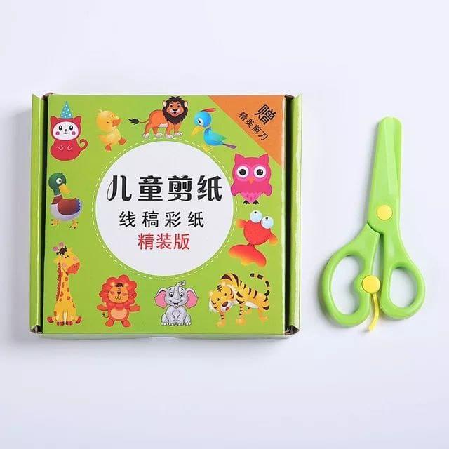 Gambar Paper Cut Mainan Edukasi Montessori Melatih Motorik Anak Bonus Gunting - Dus Hijau dari Sahabat Buku Anak undefined Tokopedia